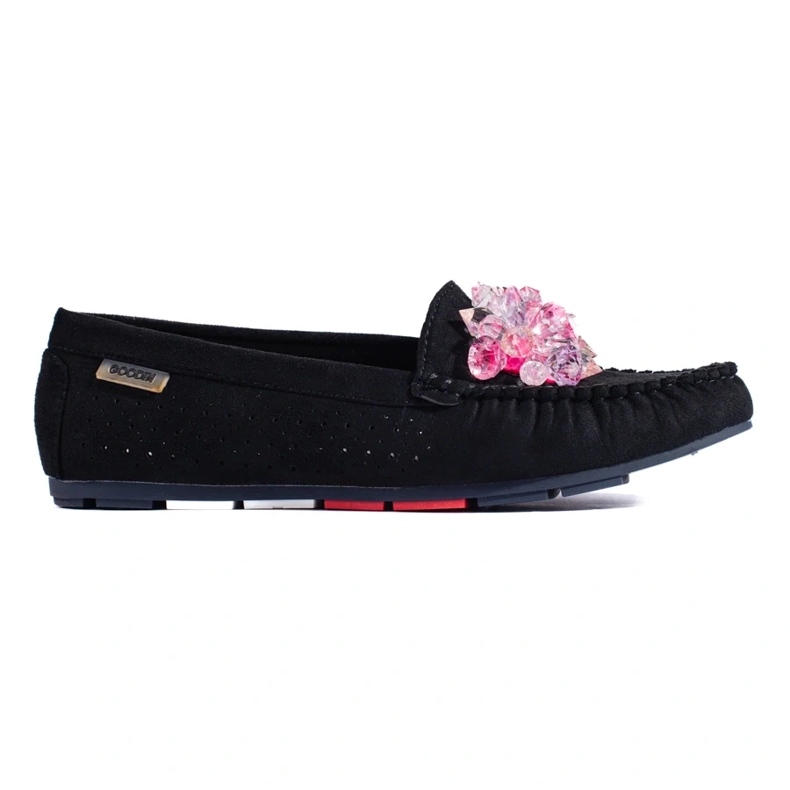 Ženske Shelovet mokasine od crne antilop kože crna 2