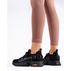 Shelovet ženske crne ažur tenisice crno 1