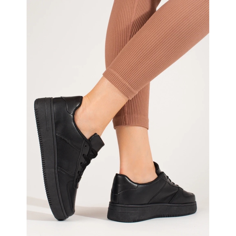 Shelovet crne sportske cipele s debelim potplatom crna 2