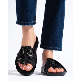 Ženske crne ravne sandale Shelovet crna 2