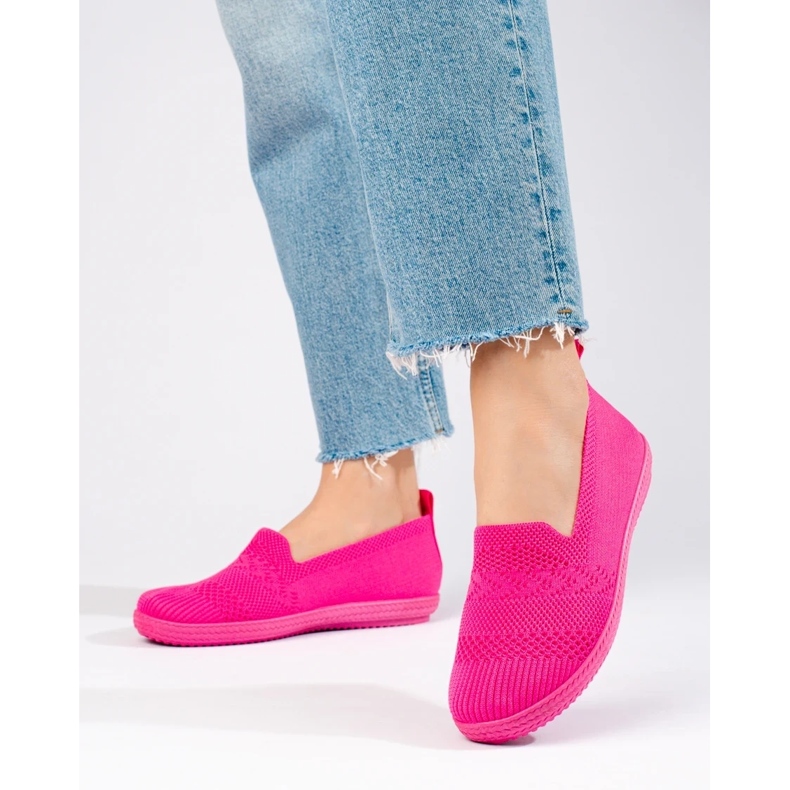 Ženske tekstilne slip-on tenisice Shelovet pink ružičasta 1