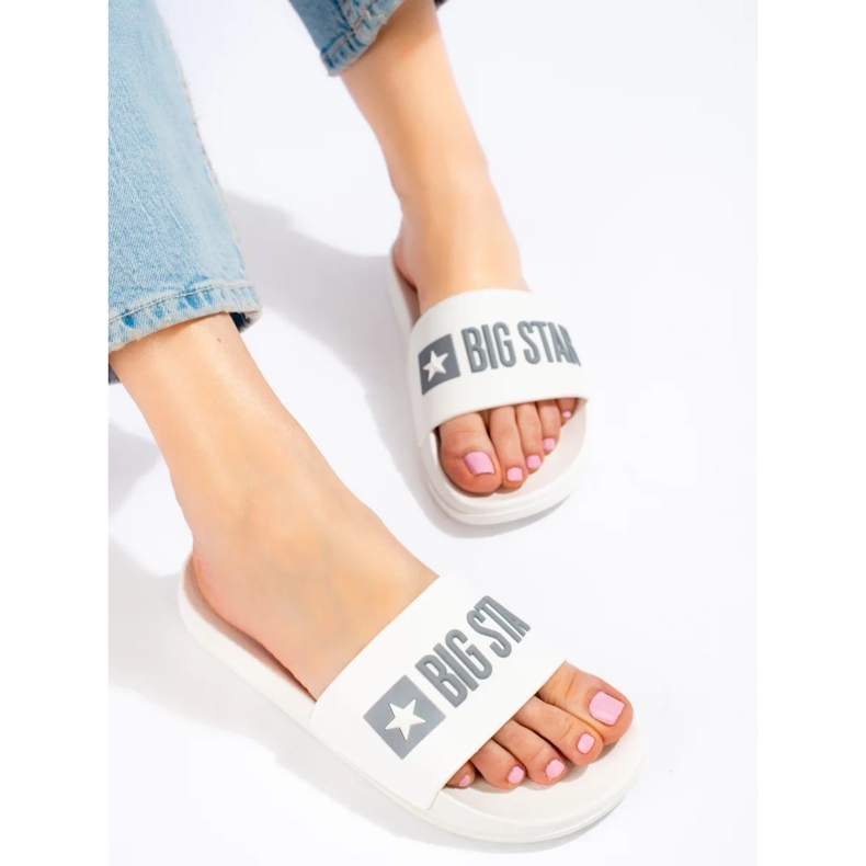 Ženske papuče Big Star bijele ff274A199101 bijela 2