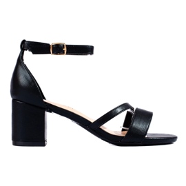 W. Potocki Ženske sandale na post Potocki crne crna 2