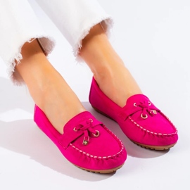 Ženske ružičaste natikače od brušene kože iz Sheloveta ružičasta 1