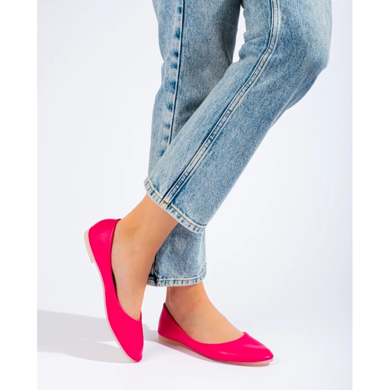 Ženske roze balerinke od Shelovet eko kože ružičasta 2