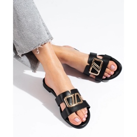 Elegantne ženske papuče Shelovet crne boje crna 2