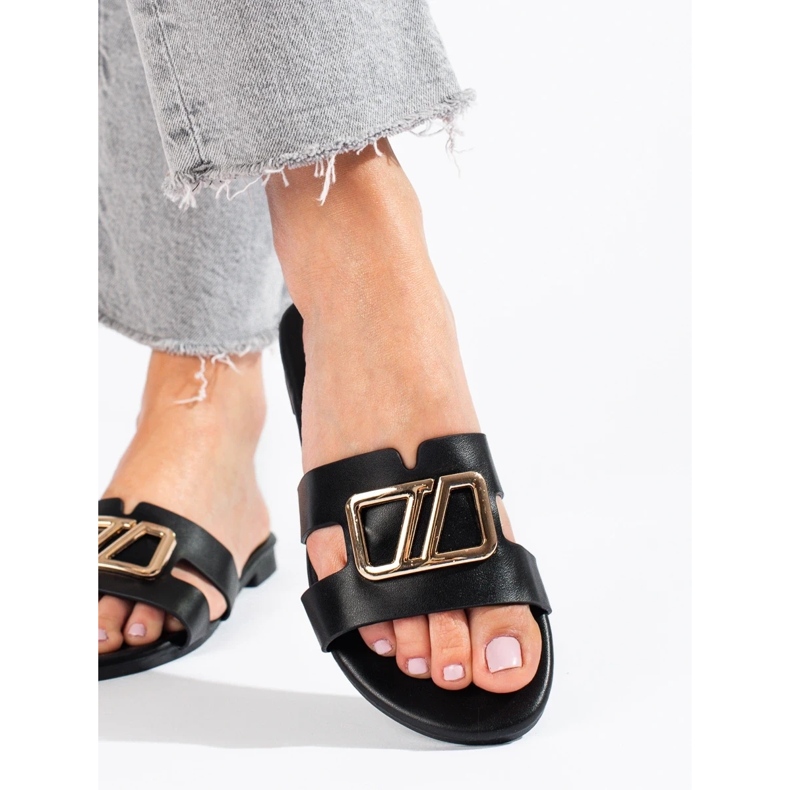 Elegantne ženske papuče Shelovet crne boje crno 1