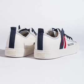 Muške bijele tenisice od ekološke kože Big Star LL174005 bijela 2