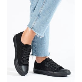 Big Star LL274072 ženske crne tenisice crna 1