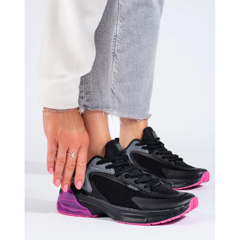 Ženske crne sportske cipele Big Star LL274335 crna 2