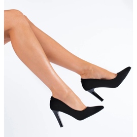 Crne cipele s visokom petom od antilopa iz Sheloveta crno 2