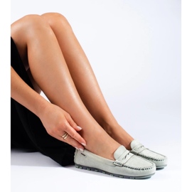 Ženske svijetlozelene natikače od brušene kože Shelovet zelena 1