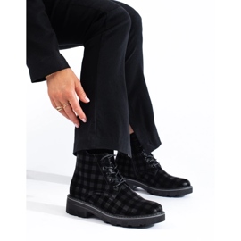 Ženske Shelovet Karirane Ženske Radnice crno 2