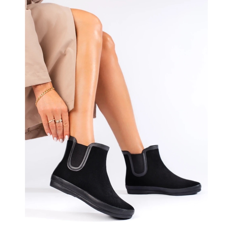 W. Potocki Crne jakne od brušene kože izolirane crne Potocki crno 1