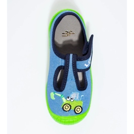 Shelovet plave papuče za bager na čičak plava 1