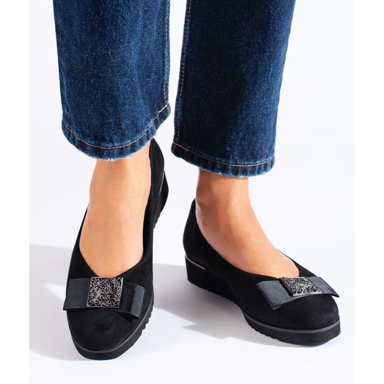 Shelovet niske cipele od crne antilop kože crna 2