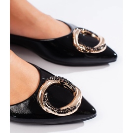 Shelovet ženske lakirane balerinke crno 1