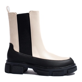 Goodin Bež ženske visoke Chelsea čizme iz Sheloveta 2