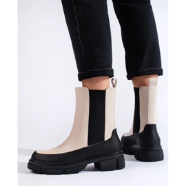 Goodin Bež ženske visoke Chelsea čizme iz Sheloveta 1