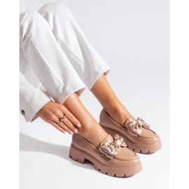 Bež natikače s mašnom Shelovet 2