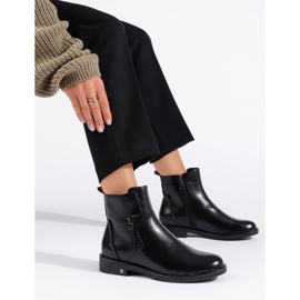 W. Potocki Crne elegantne ženske gležnjače Potocki crna 2