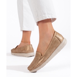 Ženske zlatne mokasine zlatni 2