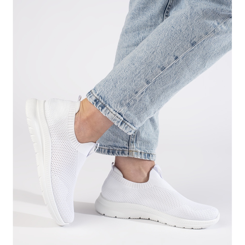 Bijele sportske cipele slip-on bijela 2
