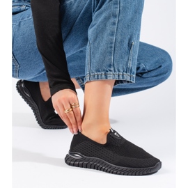 Crne tekstilne ženske tenisice crno 2