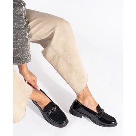 Crne elegantne ženske mokasine crna 2