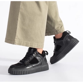 Crne visoke ženske tenisice crna 2