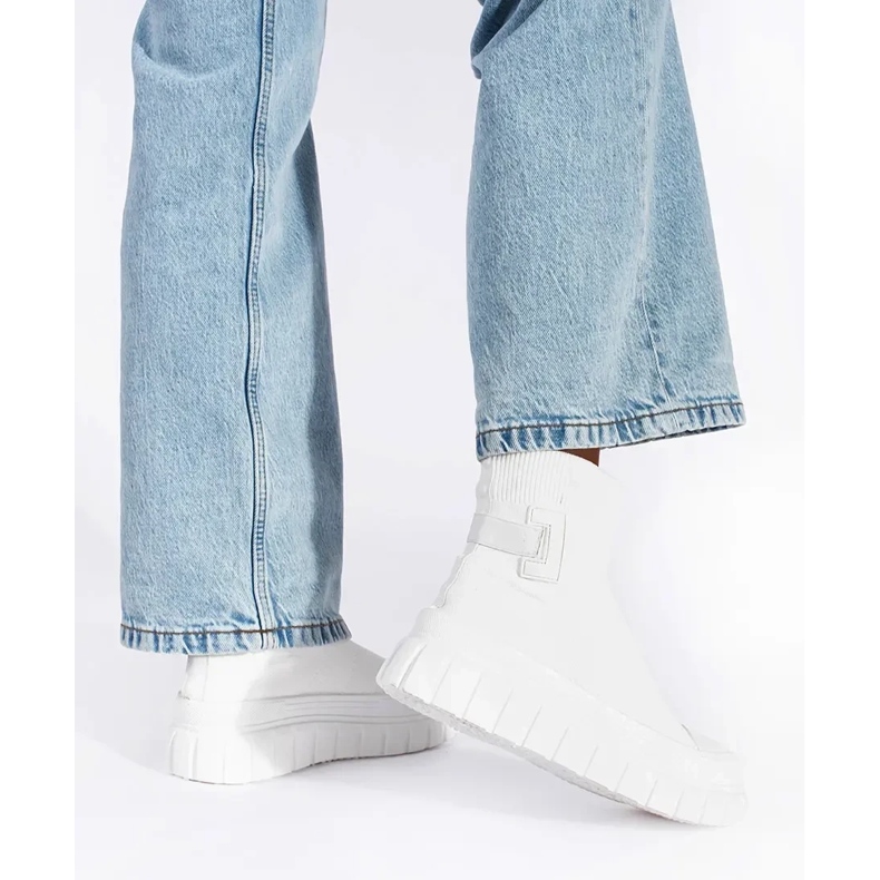 Seastar Bijele tenisice s visokom platformom bijela 1