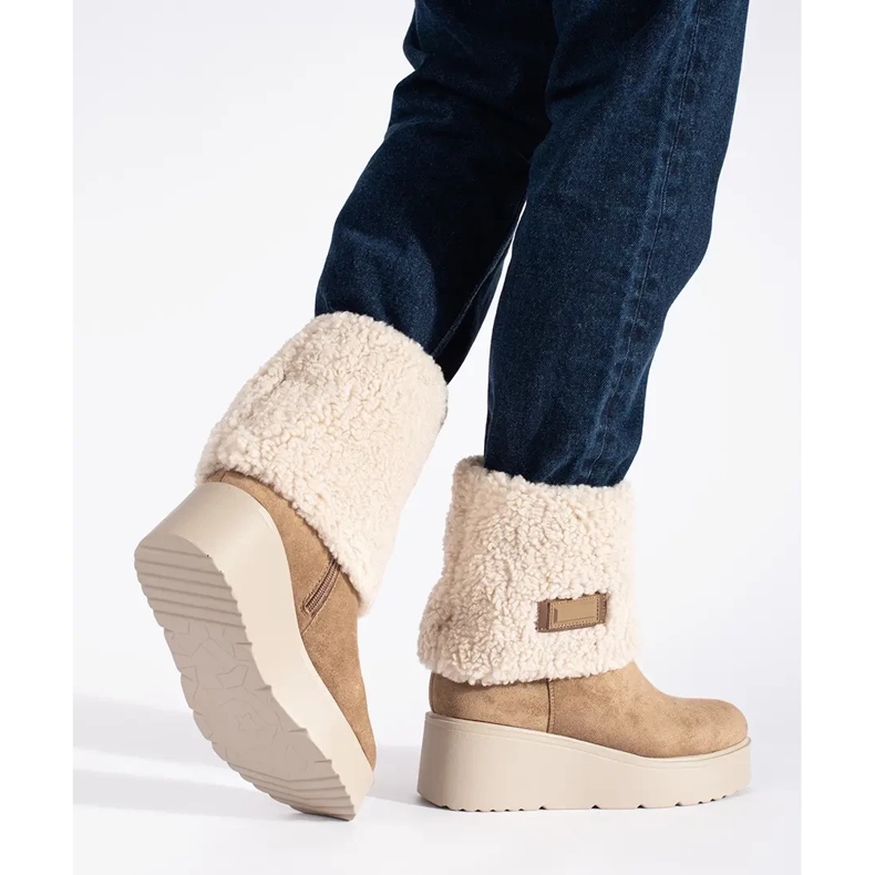 Seastar Tamno bež ženske čizme s izolacijom 2