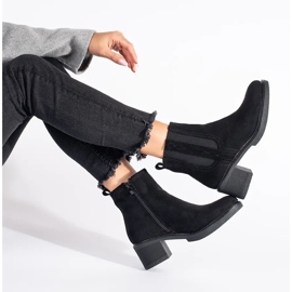 Seastar Jodhpur čizme od crne antilop kože na stupu crno 1