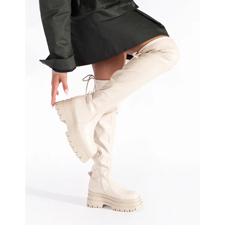 Krem platformski mušketiri bež 2