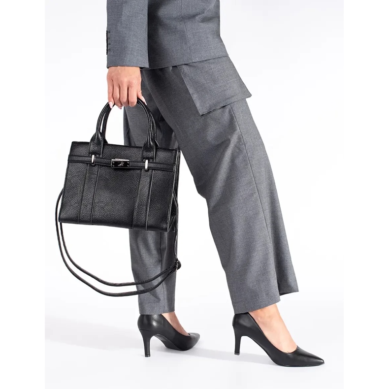 Klasične, elegantne crne cipele s visokom petom crna 1