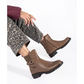 Smeđe visoke ženske gležnjače smeđa 2