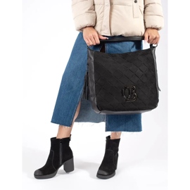 Crne kožne ženske gležnjače Sergio Leone crna 2