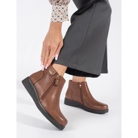 Smeđe kožne udobne izolirane čizme Sergio Leone smeđa 1