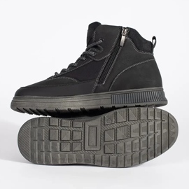 Crne muške izolirane visoke zimske čizme crno 1