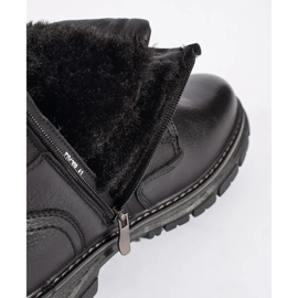 Muške crne izolirane gležnjače na vezanje crno 1