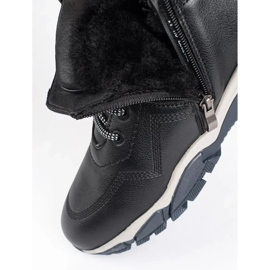 Muške crne izolirane gležnjače na vezanje crna 1