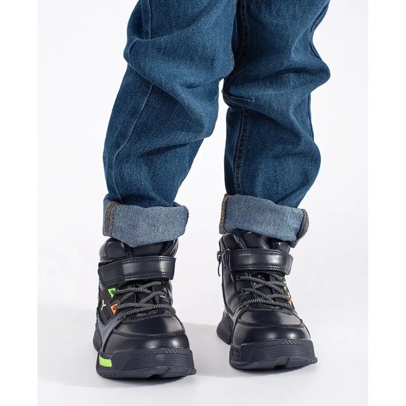 Visoke, izolirane čizme za dječake plava 1