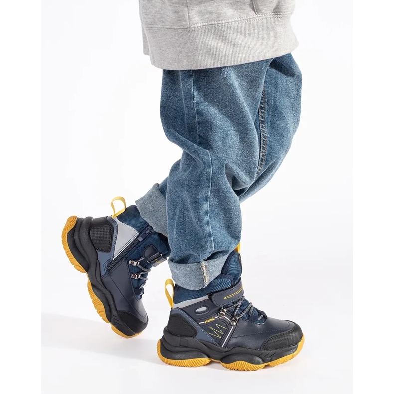 Visoke, izolirane čizme za dječake plava 1