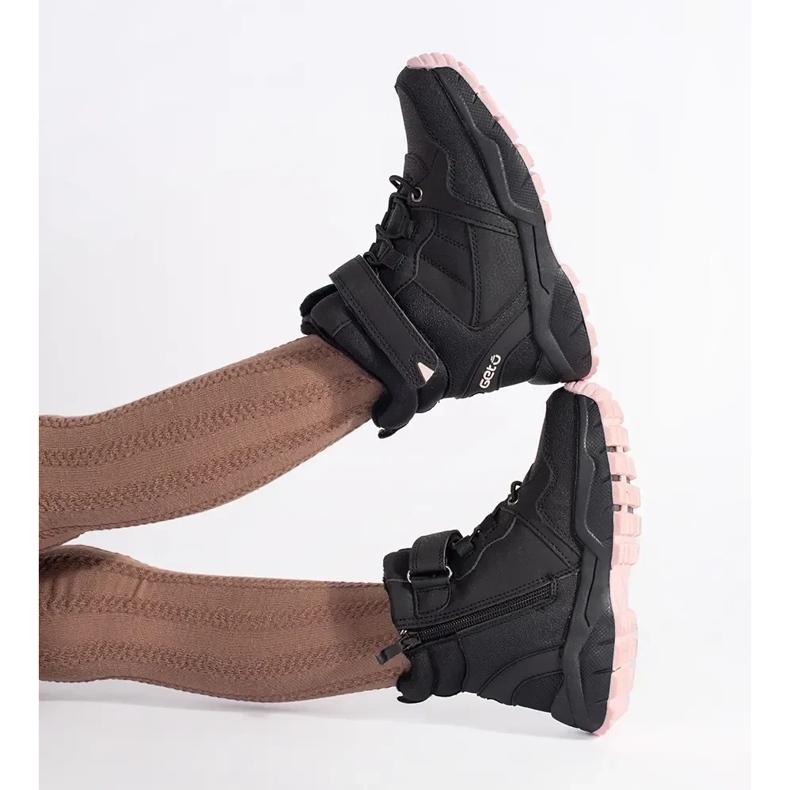 Crne izolirane čizme za djevojčice crno 1