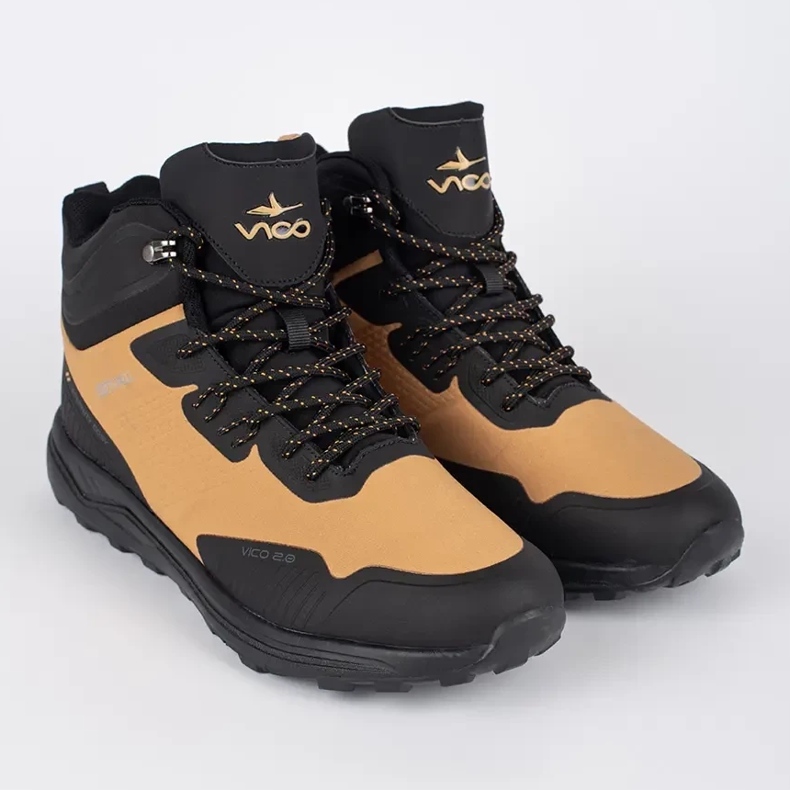 Vico Crne i smeđe visoke muške cipele za planinarenje smeđa 1