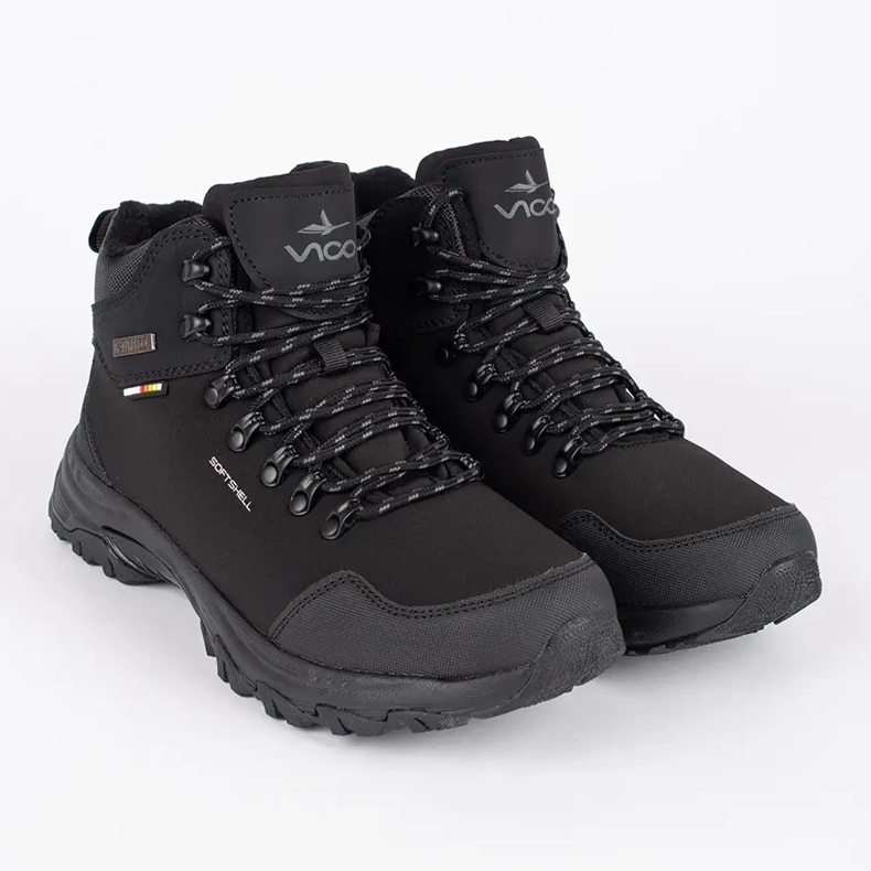 Vico Crne visoke muške cipele za planinarenje crno 1