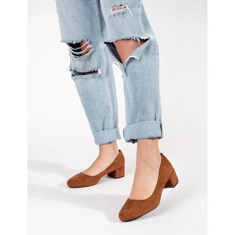 Sergio Leone Svijetlo smeđe pumpe od antilop na posta smeđa 1