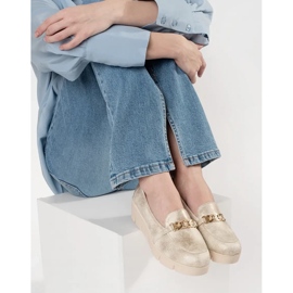 Goodin Golden Wedge Moccasins s lancem zlatni 2