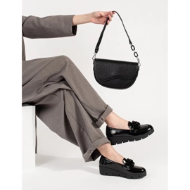 Goodin Crni klin mokasini s ukrasom crna 1