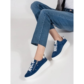 Goodin Plave tenisice na gustom potplatu plava 2